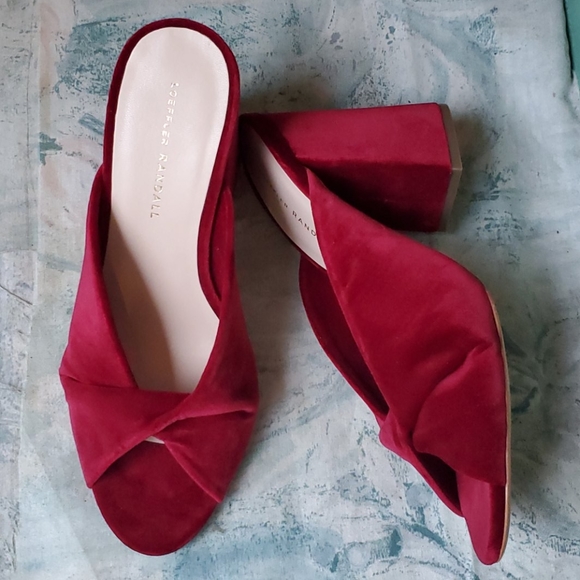 Loeffler Randall Shoes - NWOT! Loeffler Randall Laurel Twist Burgundy Mules